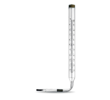 Термометр угловой технич. жидкостный от 0 до +200 С°, дл. ножки 141мм