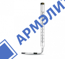 Термометр угловой технич. жидкостный от 0 до +100 С°, дл. ножки 141мм
