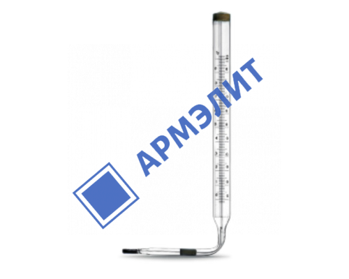 Термометр угловой технич. жидкостный от 0 до +100 С°, дл. ножки 141мм