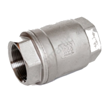 Клапан обратный пружинный резьбовой нержавеющий ABRA D12-H12W-1000, Ду-15 Ру-40