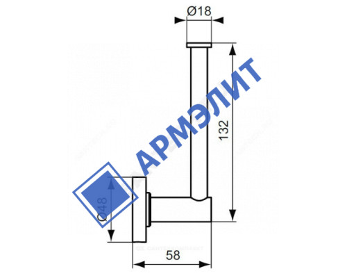 Держатель для запасного рулона туалетной бумаги IOM хром Ideal Standard A9132AA