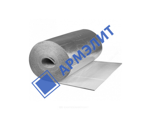 Рулон вспененный каучук Air AD 10/1,0-20 Тмакс=80°C серый самоклеящийся с покрытием METAL K-flex 80110210104MET