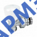 Клапан ручной регулировки для радиатора R25TG Ду 10 Ру16 3/8x16 НР угловой штуцер с герметичной прокладкой Giacomini R25X032