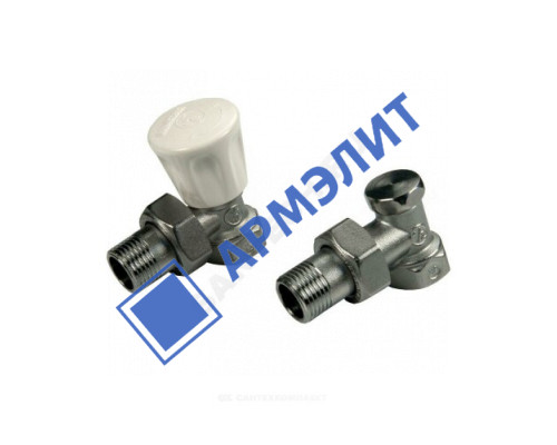 Комплект клапанов ручной регулировки R705K Ду 15 Ру16 ВР угловой Giacomini R705KX003