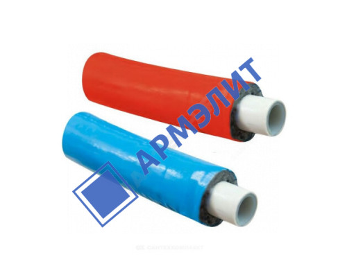 Труба PEX-AL-PEX Дн 26х3,0 Ру10 бухта 25м в изоляции 10 мм красный R999I Giacomini R999IY270