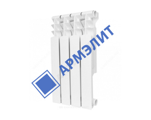 Радиатор алюминиевый AL 500/96 4 секции Qну=512 Вт RAL 9016 (белый) Benarmo