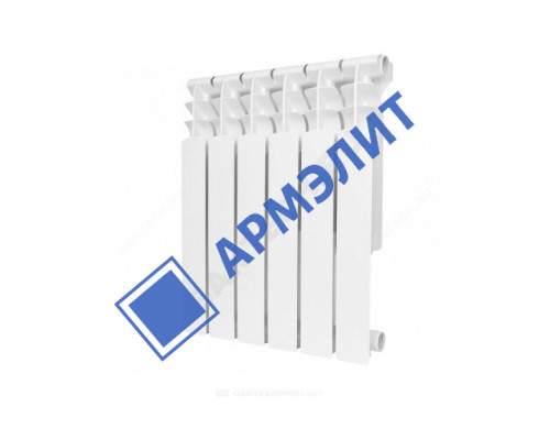 Радиатор алюминиевый AL 500/96 4 секции Qну=512 Вт RAL 9016 (белый) Benarmo