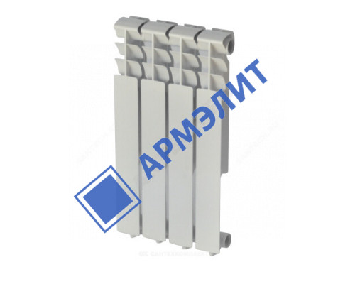 Радиатор алюминиевый AL 500/78 S19 4 секции Qну=492 Вт RAL 9016 (белый) Benarmo