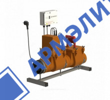 Клапан PP-H обратный канализационный коричневый Дн 110 б/нап с электроприводом Татполимер ТП-85-100-КЗЭ